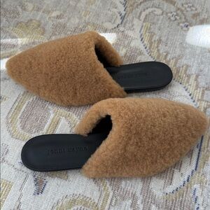 NEW Jenni Kayne Shearling Mules Size 39